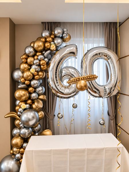 Sessantesimo compleanno in oro e argento