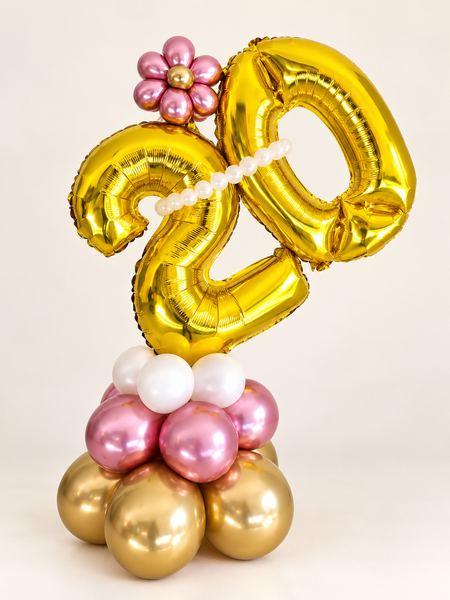 Ventesimo compleanno in oro e rosa