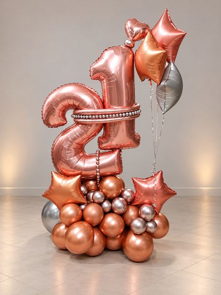 Ventunesimo compleanno in oro rosa