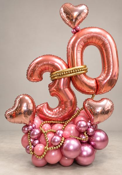 Trentesimo compleanno con cuori